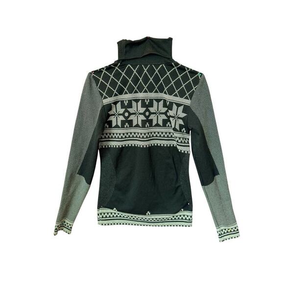 Climawear Women’s Seamless Long Sleeve Top Speckled Grey Stretchy Fitted S/M - Picture 2 of 8